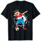 Lustiger Dabbing Jungen Luxemburg Fußball Mannschaft Flagge T-Shirt