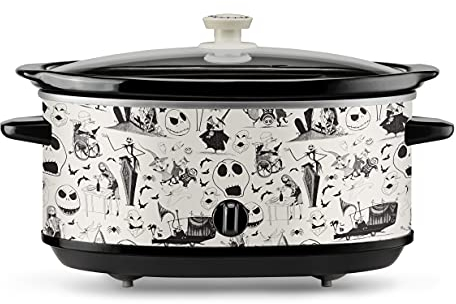 Nightmare Before Christmas 7-Quart Sketch Pattern Slow Cooker