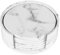 KINGFOM Lot de 6 Marbre Dessous de Verre Rond en Cuir