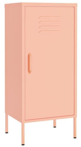 vidaXL Lagerschrank Rosa 42,5x35x101,5 cm Stahl