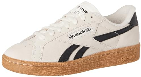 Reebok Men Club C Grounds UK Sneaker, Chalk/Core Black/Reebok Rubber Gum-04, 7.5