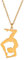 EUEAVAN Inspirierend Turner Anhänger Halskette Ballett Ballerina Sport Tanz Solo USA Gymnastik Choker Team Schmuck Mädchen Frau Trainer Tochter (k)