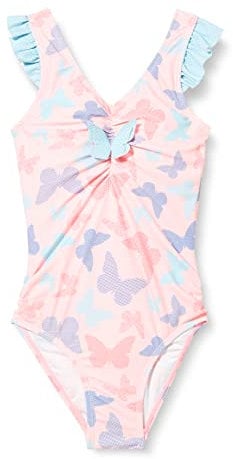 Playshoes UV-Schutz Badeanzug Mädchen Schwimmanzug Badebekleidung, Schmetterlinge, 110/116