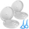 BVN 2 Pcs Retainer Case, Slim Braces Case, Denture Case, Mouth Guard Case, Teeth Aligner Case, Retainer Box, Orthodontic Dental Case, Night Guard Case Container Storage Holder White.