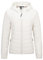 Outdoor Ventures Women's Winter Lightweight Puffer Jacket with Hood, Warm, Short, Packable, Quilted, Transitional, Padded Jacket for Ladies, Lined for Hiking, Travel Cream XL