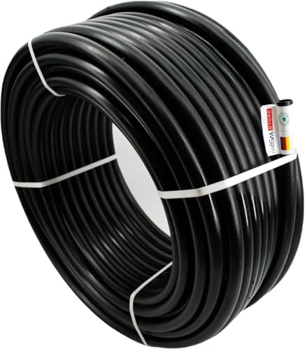 Megaa store Rohr PN6 Bewässerung Wasserleitung 6 BAR | M16 M20 M25 M32 Verlegerohr Versorgungsleitung 10m bis 100m (25mm x 100m)