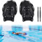 BOOSTEADY Schwimmpaddel für Erwachsene Handpaddel Schwimm Trainingstool Schwimmhilfe Schwimmzubehör, Schwarz(23,87 * 16,51 cm)