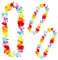6 Pièces Collier De Fleurs Hawaienne,Collier Hawaien Fleurs,Collier Fleurs Hawaien,Multicolore Tropical Décoration Plage Pour Accessoire De Fête Tropical Plage Enfants Adultes,Danse Hula,Soirée d’Été​