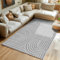 Hochflor Teppich Wohnzimmer Küchenteppich Schlafzimmer Läufer Flur Skandi Boho Teppich 3D Design Flauschig Weich, Größe: 80 x 150 cm Farbe: Silber