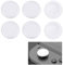 Lot de 6 caches de joystick de rechange pour Nintendo Switch OLED - Capuchons de pouce analogiques pour Nintendo Switch et Switch Lite - Confortables pour jeux vidéo (blanc)