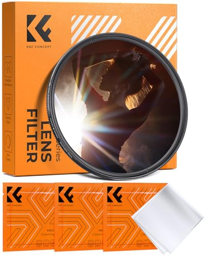K&F CONCEPT 58mm Farbiger Lichtstreifen-Filter | bunte Lichtstreifen-Effekte,Optisches Glas,Nano-Basic,FE101