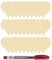 EIHI 30 Stück Acryl Getränk Tags Party Getränk Tag 4 cm mit 1 Stück metallic radierbar Marker Pens - Glasmarkierer - Champagner Glas Marker Tag für Bar Hochzeit Weinprobe Party(goldene Runde)