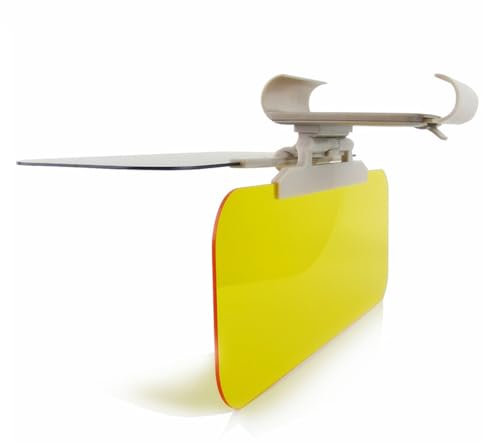 Auto-Blendschutz-Visier, Tag-Nacht-Erweiterung, Blendschutz-Visier, 2-in-1, Auto-Anti-UV-Block-Visier, Blendfreier Sonnenschutz, Spiegelbrille für die Meisten Fahrzeuge