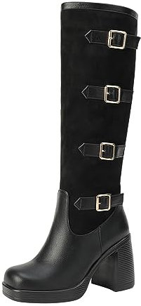 Stivali Texani Stivali Donna Estivi Traforati Bianchi Stivali Biker Donna Stivaletti Pioggia Donna Bassi Stivaletti Donna Stivali Donna Tacco Basso Boots Stivali da Lavoro