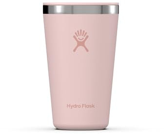 HYDRO FLASK - All Around Tumbler 473 ml (16 oz) - Verschließbarem, Auslaufsicherem Eindrückdeckel - Doppelwandiger, Vakuumisolierter Reisebecher aus Edelstahl - Heiß & Kalt - Trillium
