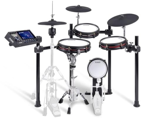 Alesis Strata Club Electric Drum Set with 144K Multi-Channel Samples, Touchscreen, Triple-Zone Cymbals, Dual-Zone Mesh Drums and 8 Kick