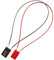 2 Piezas Candado de Combinación de 3 Dígitos, candado de cable de seguridad ajustable de 50 cm, para Casillero de Gimnasio, Casillero Escolar, Caja de Herramientas(Rojo y negro)