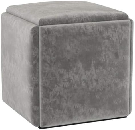 XCHSXYL Repose-Pieds 5 en 1 Multifonction en Forme de Cube en Cuir PU pour canapé, Pouf, Tabouret, Repose-Pieds pour Chambre à Coucher
