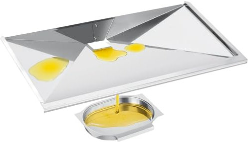 Anrain N710-0093 Grillfett-Tropfschale, Grill-Tropfpfanne für Napoleon Prestige 500 Pro 500 Phantom Prestige 500, Grillfettpfanne Ersatzteile für Napoleon-Grill, 58,4 x 31,7 cm