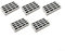 Lot de 5 filtres W10311524 pour réfrigérateur avec charbon actif pour réduction des odeurs
