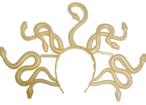Serre-tête en résine pour costume d'Halloween, couronne serpent, cosplay, bal masqué, bandeau pour cheveux Medusas Snake