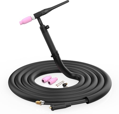 AZZUNO LIFT TIG - Antorcha de soldadura TIG, pistola TIG WP-17V con conector rápido de 35-50 mm² y cable de 13 pies y manguera de gas con 5/20.3 cm-18 para AZZUNO MIG-200F/MIG-250F/MIG-200PRO/MIG-200L