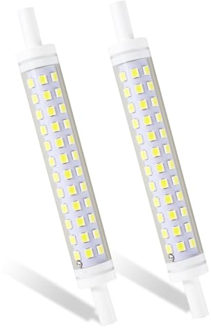 Inajoke R7s Bulb 118mm LED Dimmable Light 9W 3000K J118 Warm White Led Linear Energy Saving Halogen Bulb Double Ended Base Replacement for Ceiling Floodlight Lamp, 2 Pack