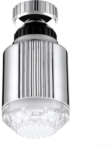 LED Küchenarmatur Aufsatz M22 mit Temperaturregelung, 3 Farbwechsel LED Wasserhahn Licht 360 Grad, Drehbar Küchenarmatur Temperatur