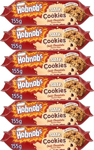 McVtie's Hobnobs Dark Chocolate Flavour Chips Oaty Cookies 155g(6packs)