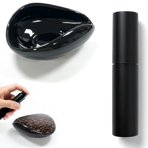 Haoyic Coffee Bean Dosing Cup, RDT Spray Bottle, Ceramic Weighing Tray, Grinder Accessory for Reducing Static during Brewing