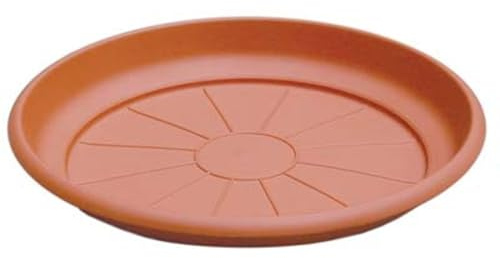 6PZ SOTTOVASO TONDO ERICA ICS PP TERRACOTTA X VASO CM 55