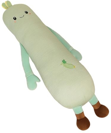 Gurke Kuscheltier, Gurkenplüschtier, Kühlendes Gurke Langes Plüschkissen, Gemüse Plüschtier, Dekoratives Kissen Aus Plüschgurke, Superweiche Plüschtiere Geschenke für Jungen und Mädchen (70cm)