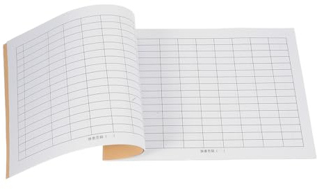 Anneome Libro di Registrazione Inventario Carta a Quadretti Design Professionale e Gestione Dati Organizzata per Gestione Spese Aziendali per Uso Scolastico