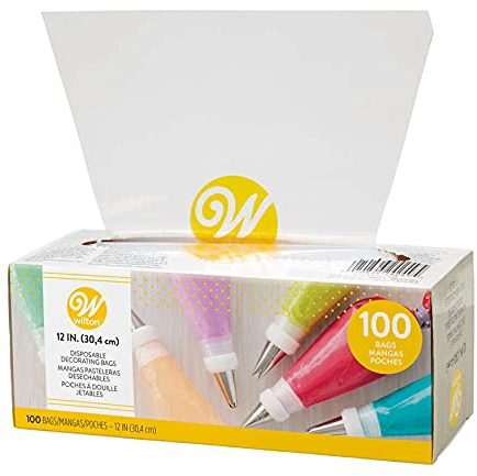 Wilton - Manga pastelera desechable, 30 cm, 100 unidades