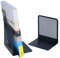 Wedo 651201 Buchstützen Office (2er Set, Drahtmetall) schwarz