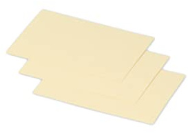 Clairefontaine 11276C - Packung mit 25 Karten Pollen, 7x9,5cm, 210g, Chamois, ideal für Ihre Einladungen und Korrespondenz, 1 Pack