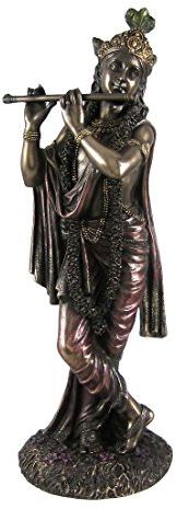Veronese Krishna Hindu-Gott der Liebe göttliche Freude Statue Figur Figur
