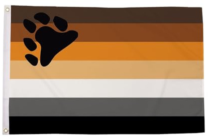 The Flag Wholesaler b008820 Gay Pride Bear Flagge, Mehrfarbig, 24 x 1 x 23 cm