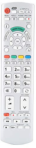 Richer-R TV Remote Control for Panasonic N2QAYB000504 N2QAYB000673 N2QAYB000785 TX-L37EW30 TX-L42ES31
