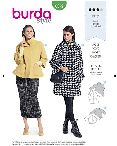 Burda Style Sewing Pattern B6372 Misses' Jacket