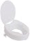 Aidapt 100mm (4) Elevation Raised Comfortable Toilet Seat with Lid Easy Fit White