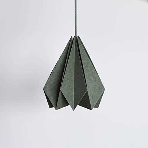 Brownfolds Papel Pantalla De La Lámpara Origami; Vainilla Felicidad Solo Paquete |Gris|(LxWxH) 23cm los x 23cm x 25cm