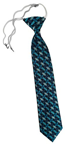 TigerTie Security Sicherheits Krawatte mit Motiv Flechtmuster - vorgebunden mit Gummizug