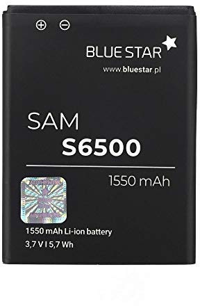 Bluestar Akku Ersatz kompatibel mit Samsung S6500 Galaxy Mini 2/ Galaxy Young (S6310)/Galaxy Ace Plus (S7500) 1550 mAh Batterie EB464358VU