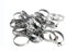 2 x 90-110mm Hose Clips Adjustable Range Stainless Steel Hose Pipe Clamps