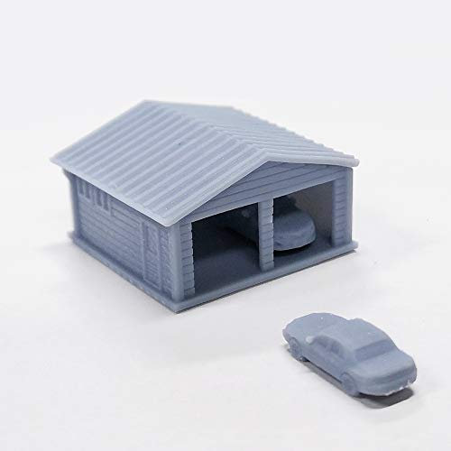 Outland Models Garage miniature avec voitures 1:160 Gauge N