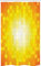 ABAKUHAUS Giallo Tenda da Doccia Stalla Retro quadrati Pixel Art, Set per il Bagno in Tessuto con Ganci, 120 cm x 180 cm, Arancione Giallo