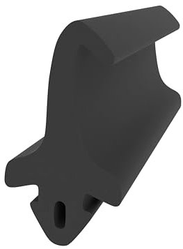 Mitteldichtung für Kunststofffenster – Schwarz | 10 Meter | Gummidichtung | 17 mm Höhe | Fensterdichtung | Zugluft- & Schallschutz