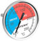 Grill Thermometer Blau 0-250°C Smoker Edelstahl Bimetall Räucherofen Gasgrill BBQ