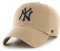 '47 MLB New York Yankees Clean Up Unisex-Baseballkappe, Verstellbar, Hochwertiges Design und Verarbeitung, Black Logo, Khaki